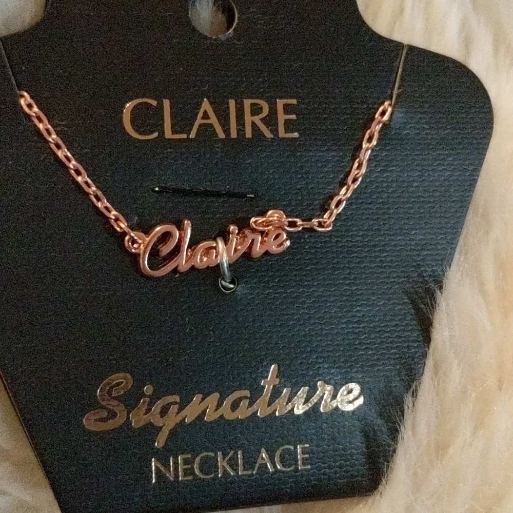 CLAIRE rose gold necklace